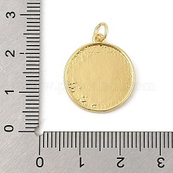 Brass Micro Pave Cubic Zirconia Pendants&nbsp;KK-P300-06G