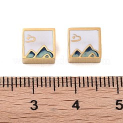Ion Plating(IP) 304 Stainless Steel Enamel Beads&nbsp;STAS-S140-38G-A