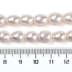 Natural Cultured Freshwater Pearl Beads Strands&nbsp;PEAR-U001-01B