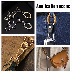 Brass Twister Clasps&nbsp;KK-FH0001-36
