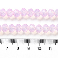 Baking Paint Transparent Glass Beads Strands&nbsp;DGLA-A034-J8MM-D09