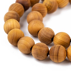 天然木ビーズ連  ラウンド  8~8.5mm  穴：1.5mm  約50個/連  15.5インチ（39.5cm）&nbsp;WOOD-F006-01-8mm