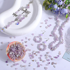4 Strands Natural Lavender Amethyst Chip Beads Strands&nbsp;G-SC0002-65