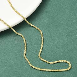 1.5MM Brass Wheat Chain Necklaces for Women&nbsp;NJEW-K271-14G