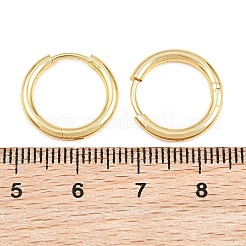 真鍮製ハギーフープピアス  ラウンド  ラックめっき  長持ちメッキ  カドミウムフリー＆鉛フリー  18KGP本金メッキ  16x2mm&nbsp;KK-CBA8A92-03G