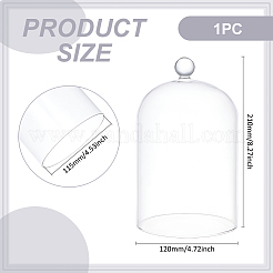 Glass Cloche Dome Covers&nbsp;AJEW-WH0460-033A
