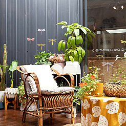 12Sets 6 Style PVC 3D Imitation Hollow Out Dragonfly Wall Stickers&nbsp;DIY-CF0001-04