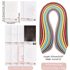 Flower/Bird Pattern Cardboard DIY Paper Quilling Tools Drawings Sample Cards&nbsp;DIY-GA0006-36
