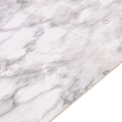 厚紙イヤリングネックレスディスプレイカード  長方形  ライトグレー  大理石模様  9.1x6x0.05cm  穴：1.8mm&nbsp;CDIS-G007-01B