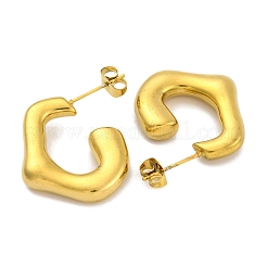 Ion Plating(IP) 304 Stainless Steel Stud Earrings&nbsp;EJEW-H013-24G
