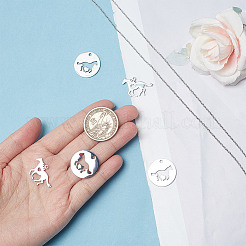 DIY 304 Stainless Steel Horse Pendant Necklace Making Kit&nbsp;DIY-DR0001-44
