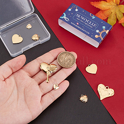 10Pcs 5 Styles 304 Stainless Steel Charms&nbsp;STAS-SC0008-83