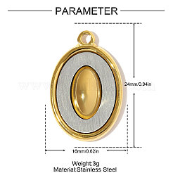 304 Stainless Steel Pendants&nbsp;STAS-OY008-31GP
