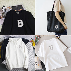 アルファベット樹脂ラインストーンパッチ  アップリケにアイロン/縫い付け  マスクと衣装のアクセサリー  洋服用  バッグパンツ  ホワイト  43.5~50x20~51x3mm&nbsp;DIY-TAC0005-45D