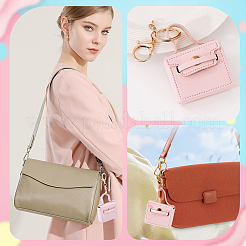 1Pc PU Leather Bag Keychains&nbsp;KEYC-CL0001-40A