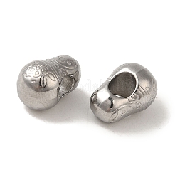 Non-Tarnish 304 Stainless Steel European Beads&nbsp;STAS-K285-23P