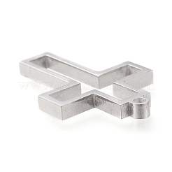 Non-Tarnish 304 Stainless Steel Open Back Bezel Pendants&nbsp;STAS-K208-04P-A
