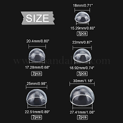 10pcs 5 style Transparent Glass Display Dome&nbsp;FIND-PH0004-59