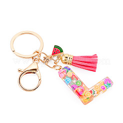 Fruit Series Letter Resin Keychains&nbsp;KEYC-TAC0033-02L