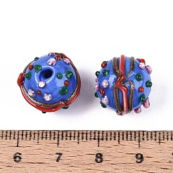 Handmade Lampwork Bumpy Beads&nbsp;LAMP-T022-05C