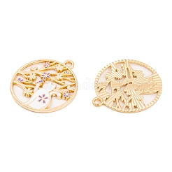Rack Plating Alloy Enamel Pendants&nbsp;LS-FIND-A040-07A-02G