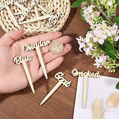 1 Bag Wooden Plant Labels&nbsp;AJEW-CA0004-83A