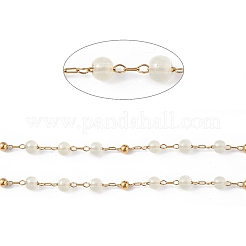 Dyed Natural Jade Round Beaded Chain&nbsp;CHS-C006-01A