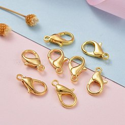 亜鉛合金カニカン  オウムトリガークラスプ  カドミウムフリー＆ニッケルフリー＆鉛フリー  ゴールドカラー  14x8mm  穴：1.8mm&nbsp;E105-G-NF
