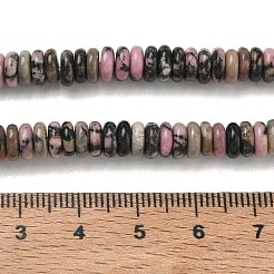 天然石ロードナイトビーズ連売り  滑らかなロンデル  6.5x2.5mm  穴：1.1mm  約167個/連  14.88''（37.8センチメートル）&nbsp;GG-CBAC08A-A09-01