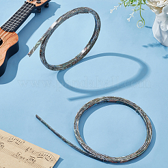 Plastic Imitation Shell Guitar Binding Purfling Strip&nbsp;FIND-WH0018-41A-01