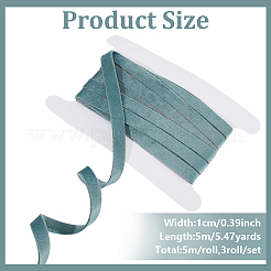 3 Rolls Double-sided Velvet Ribbon&nbsp;OCOR-DR0001-08A