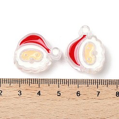 Christmas Decorations Theme Opaque Acrylic Bead with Enamel&nbsp;OACR-Z021-01I