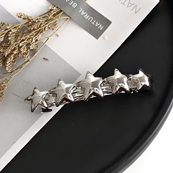 合金スナップヘアクリップ  スター  プラチナ  72mm&nbsp;PW-WG74244-02