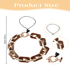 1Pc Alloy & Acrylic Mobile Straps&nbsp;HJEW-LP0001-48A