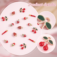 50Pcs 5 Styles Alloy Enamel Charms&nbsp;ENAM-PH0002-66