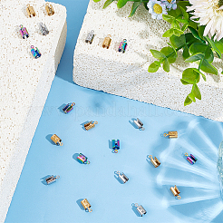 72Pcs 3 Colors Ion Plating(IP) 304 Stainless Steel Folding Crimp Ends&nbsp;STAS-UN0049-17