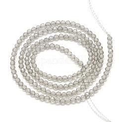 Natural Ice Obsidian Beads Strands&nbsp;G-S152-12-3mm