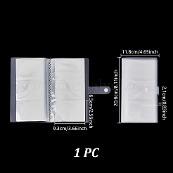 3 Inch 240-Pocket Plastic Photocard Storage Albums with Press Stud&nbsp;AJEW-WH0752-817A