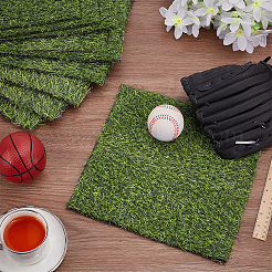 12Pcs Square Plastic Artificial Moss&nbsp;DJEW-FG0001-43