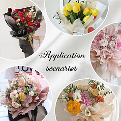 Milk Cotton Bouquet Wrapping Craft Paper&nbsp;DIY-WH20007-28C