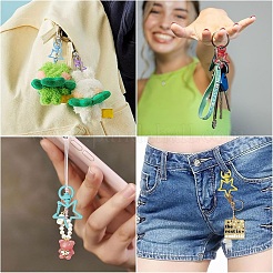 30Pcs Spray Painted Eco-Friendly Alloy Swivel Snap Hooks Clasps&nbsp;FIND-YW0008-98