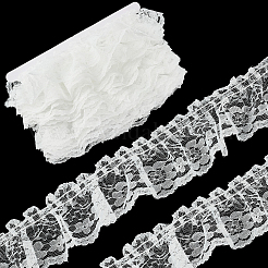 10M Polyester Ruffled Trimming&nbsp;DIY-GF0013-46B-01