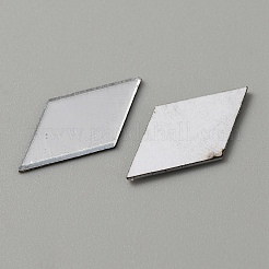 プラスチックミラーウォールステッカー  粘着ミラータイル  家の居間の寝室の装飾のため  菱形  銀  23.5x12.5x0.9mm  100個/袋&nbsp;KY-WH0036-76