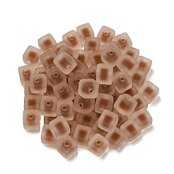 Frosted Acrylic European Beads&nbsp;OACR-G012-14D