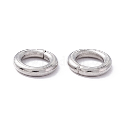 変色しない304ステンレススチールオープン丸カン  丸く切ったのこぎり  ステンレス鋼色  10x2mm  12ゲージ  内径：6mm&nbsp;STAS-C040-01B-P