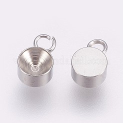 Tarnish Resistant 201 Stainless Steel Pendant Rhinestone Settings&nbsp;STAS-I088-L-05P