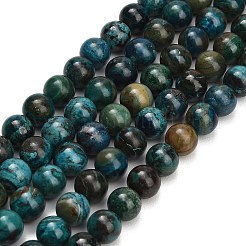 Natural Chrysocolla Beads Strands&nbsp;G-G475-A03-8mm