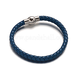 Leather Cord Braided Bracelet Making&nbsp;BJEW-E273-03