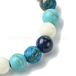 Summer Beach Turtle/Starfish Dyed Synthetic Turquoise Bracelets&nbsp;BJEW-JB10896