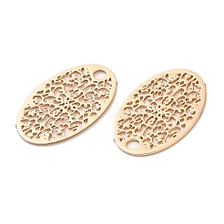 Long-Lasting Plated Brass Filigree Pendants&nbsp;KK-K336-11KCG